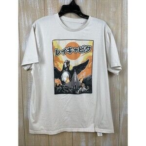Puffzilla Attack Reykjavik Stanley/Stella T-Shirt Size US Large Off-White *Rare*